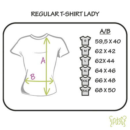 Par de 3 studio medidas camiseta mujer