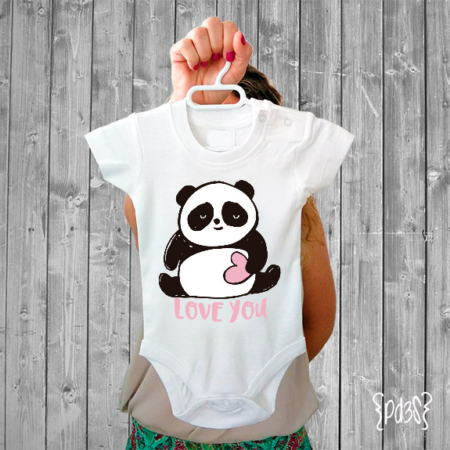 Par de 3 Studio Shop body love you panda