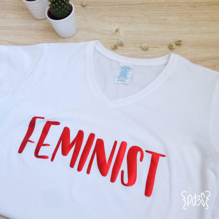 Par de 3 Studio shop camiseta mujer feminist