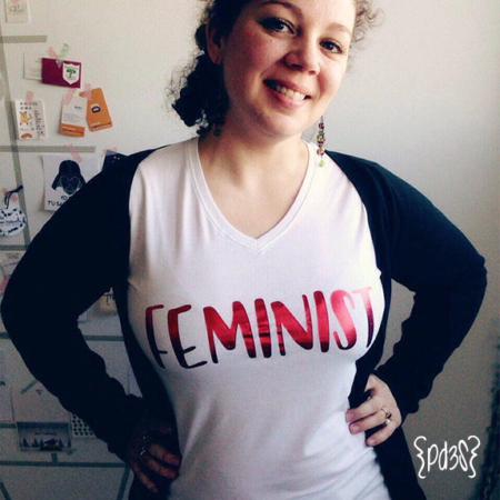Par de 3 Studio shop camiseta mujer feminist