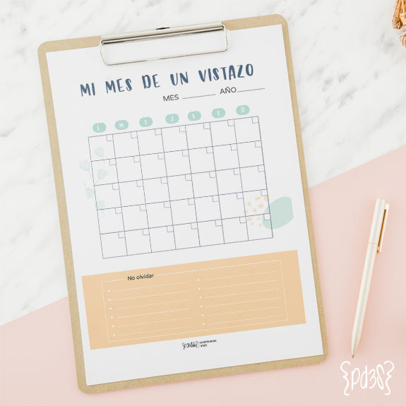 Planner mensual