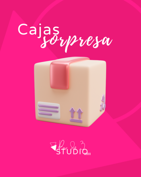Par de 3 Studio caja sorpresa pequeña