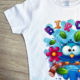 Par de 3 Studio camiseta infantil pájaro azul