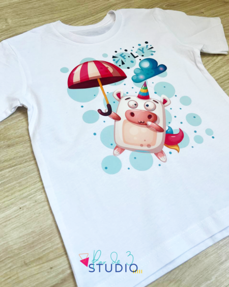 Par de 3 Studio camiseta unicornio fly