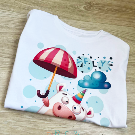Par de 3 Studio camiseta unicornio fly