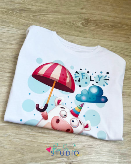 Par de 3 Studio camiseta unicornio fly