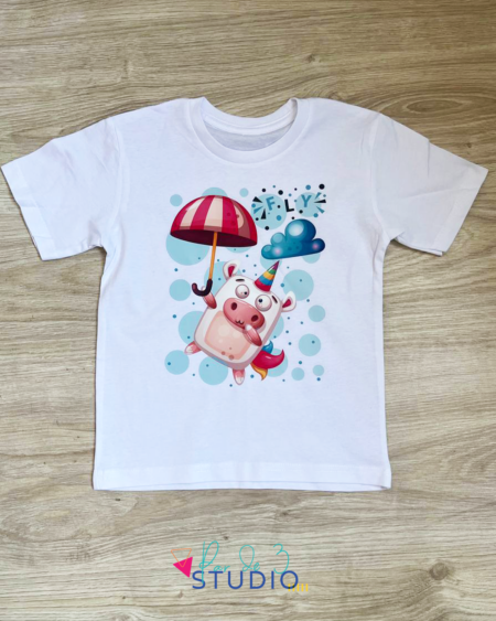 Par de 3 Studio camiseta unicornio fly