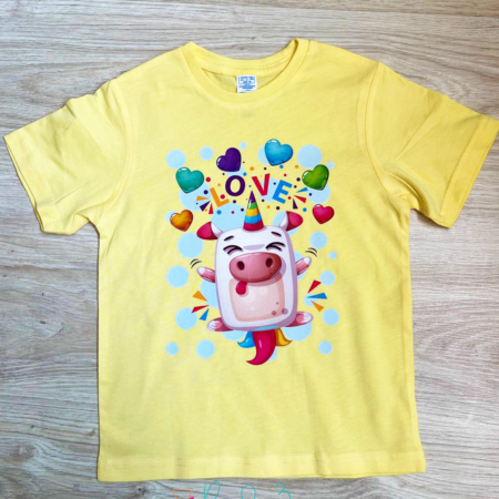 Par de 3 Studio camiseta unicornio love