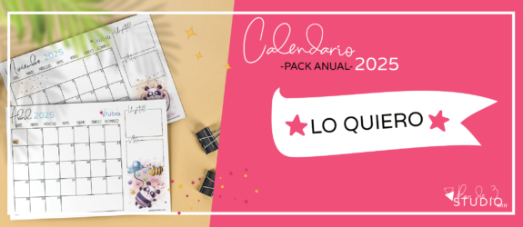 Par de 3 Studio Pack anual Mensuarios 2025