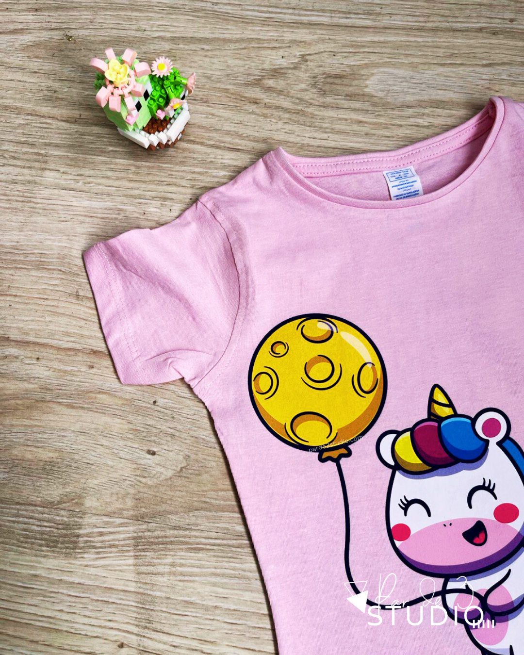 Par de 3 Studio camiseta unicornio