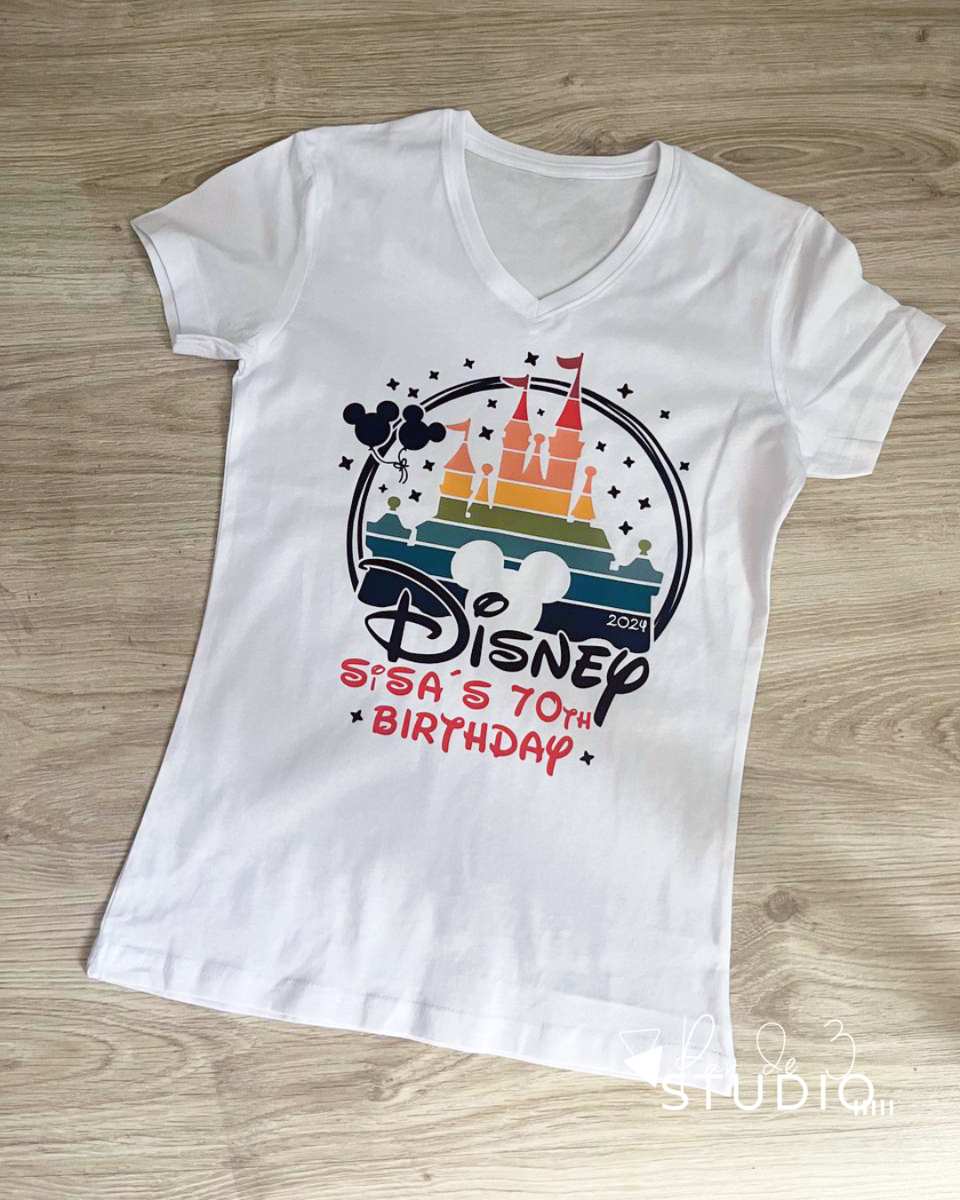 Par de 3 Studio camiseta disney 25