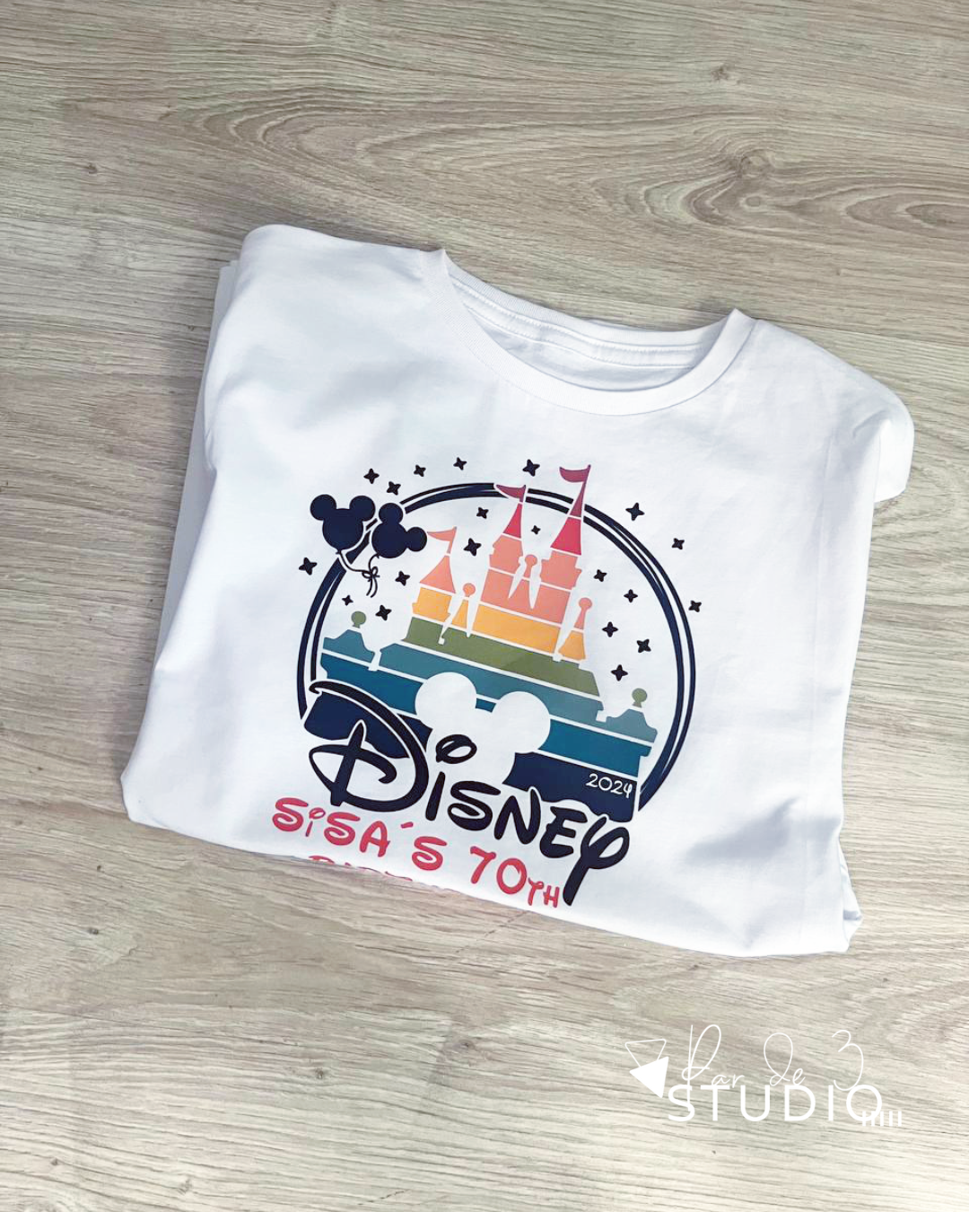 Par de 3 Studio camiseta disney 25
