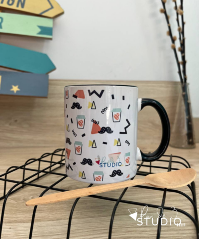 Par de 3 Studio taza personalizada