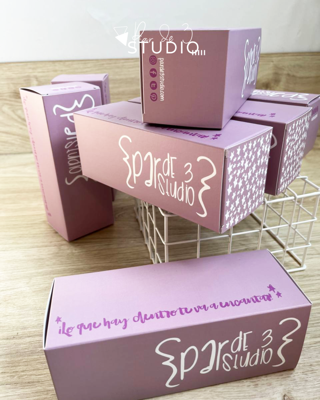 Par de 3 Studio caja sorpresa pequeña