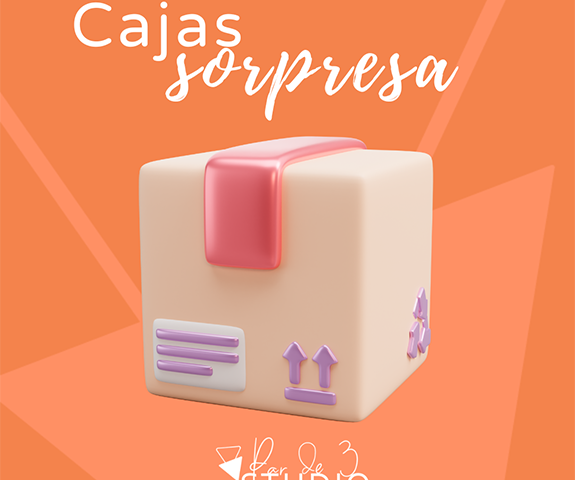 Par de 3 Studio cajas sorpresa