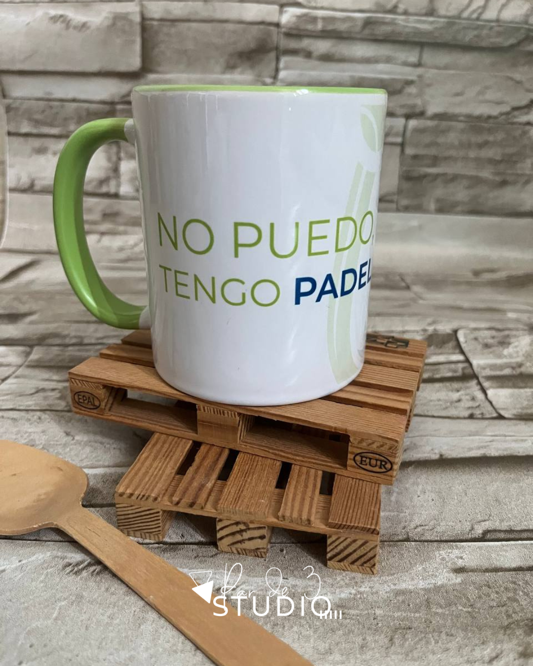 Par de 3 Studio taza personalizada