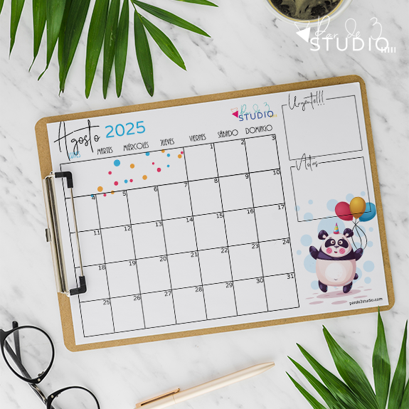 Par de 3 Studio Mensuario agosto 2025