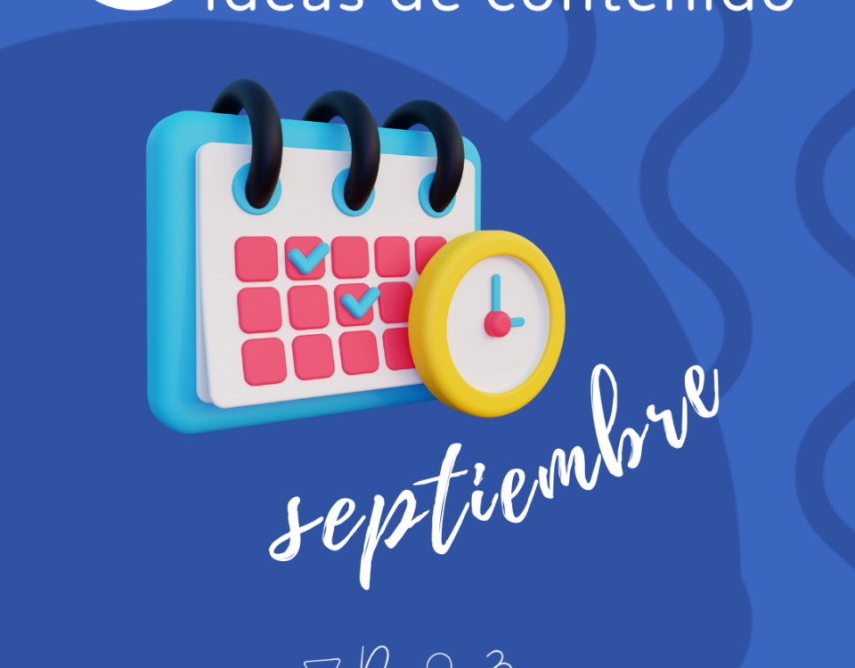 Par de 3 Studio Calendario contenidos septiembre