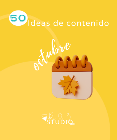 Par de 3 Studio Calendario contenidos octubre 25